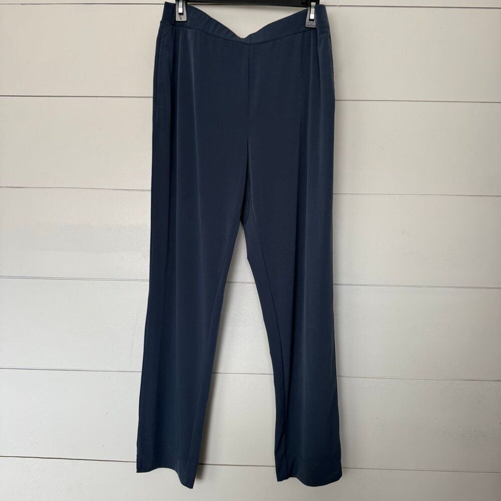 Susan Graver Essentials Women’s Medium Navy Blue Stretchy Pants Pull On